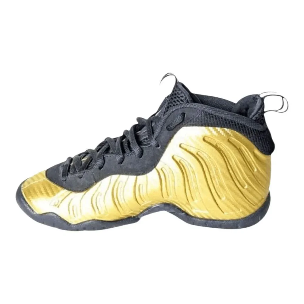 NIKE Air Foamposite Pro GS 'Metallic Gold' Sneakers Size 4Y